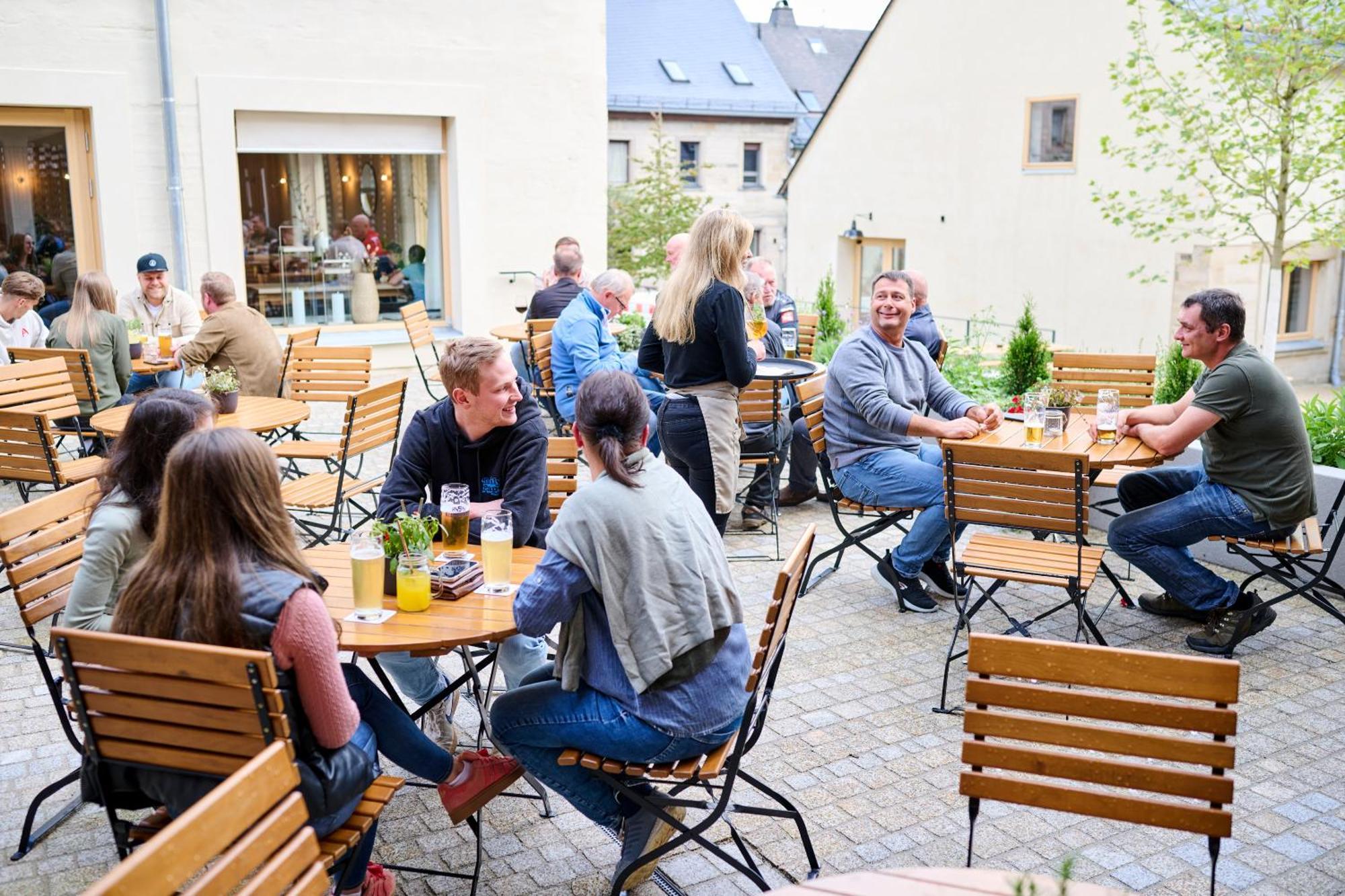 Schwarzes Kreuz Gasthaus Pension Teuschnitz Exterior photo